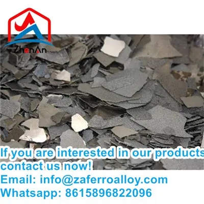 99,9% pemurnian tinggi elektrolitik mangan serpihan